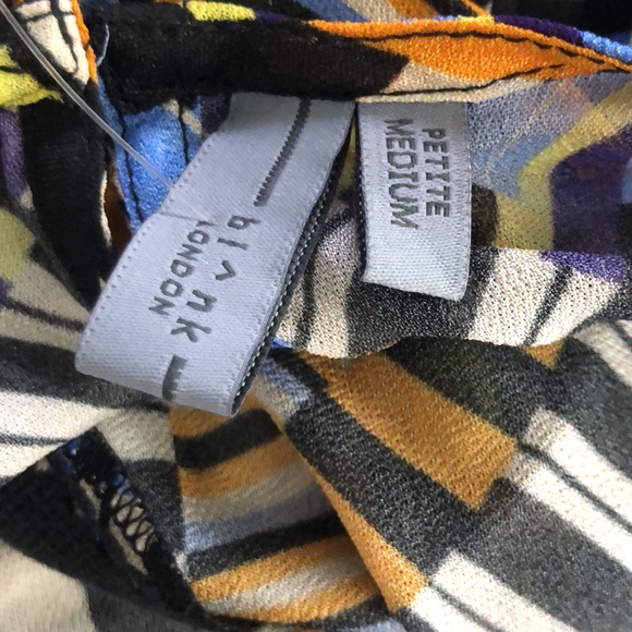 Bl-nk Miranda Peasant Blouse MP Black Motif Anthro - Picture 8 of 15